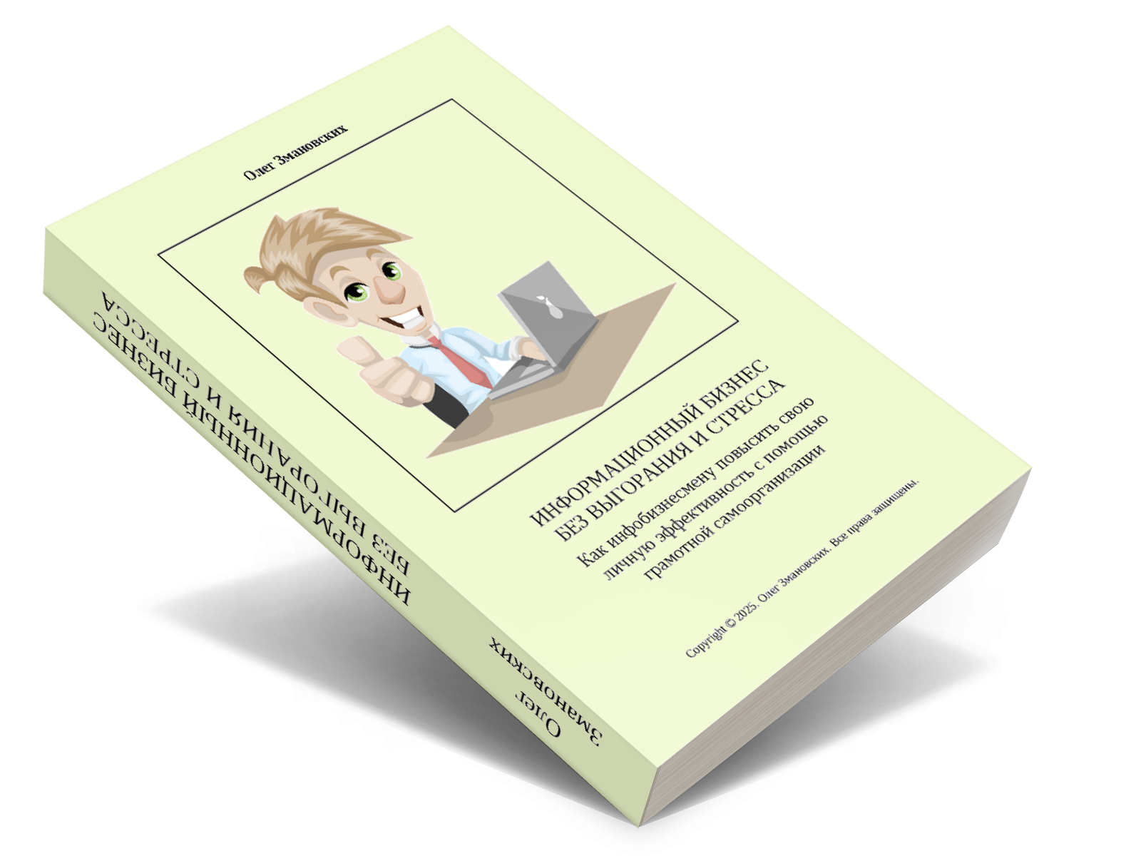 Обложка книги «Информационный бизнес без выгорания и стресса: Как инфобизнесмену повысить свою личную эффективность с помощью грамотной самоорганизации» 